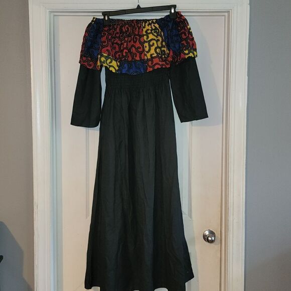 Kente Cloth maxi dress - Picture 3 of 5